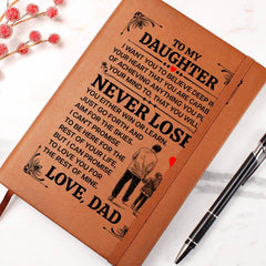 To My Daughter Promise – Leather Journal