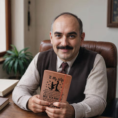 To My Wife Sooner – Leather Journal