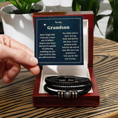 Last Forever Love You Forever (To My Grandson) – Bracelet